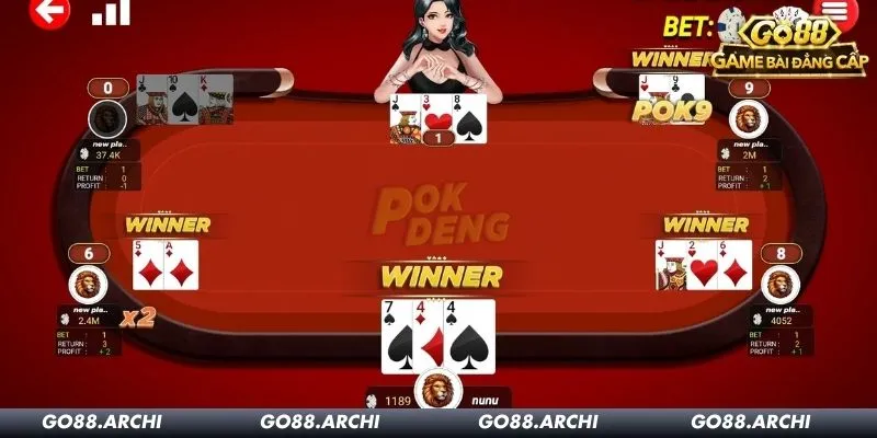 Hàng loạt điểm mạnh chỉ có tại Pok Deng Go88