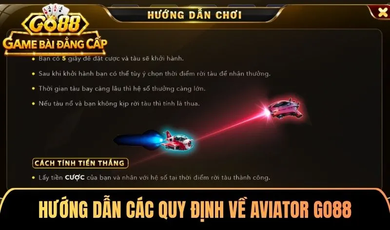Hướng dẫn các quy định về Aviator Go88